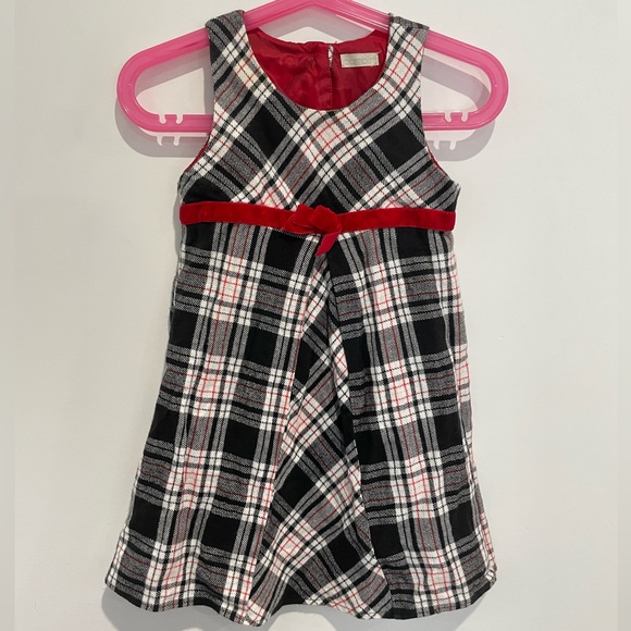 Other - Bambini Little Girls Checkered Ribbon Dress